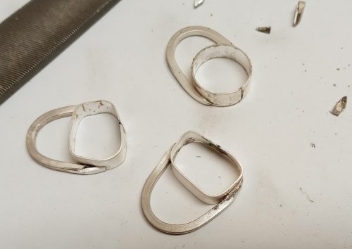 Judy Larson's Broken  AKA Bits and Pieces Dish Jewelry - , Metalwork, Filing, Finishing, Tumbling, Tumble, Tumbling Jewelry, Butane Torch, Soldering, Solder, Design, trim excess wire